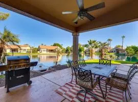 Patio + Water View: Lakefront Chandler Escape!