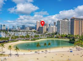 Newly Renovated Oceanfront Waikiki- Ilikai Marina，位于檀香山的酒店