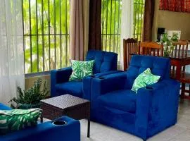 Blue House with Air-Conditioning