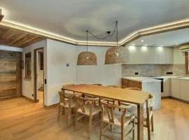 ARC 1950 - Appartement 8 personnes Duplex Cheminée - ski aux pieds - Sauna, Hammam, Jacuzzi, Piscine