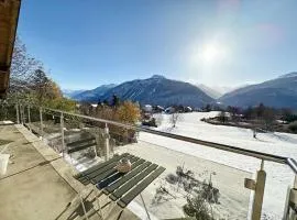 Sunny Lily facing the swiss Alps - Crans Montana