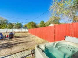 Walk to Watson Lake Home with Hot Tub and Fire Pit!