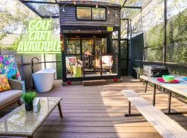 FunTropicalTinyHomeGolfCartLake