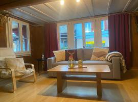 Cosy apartment in heritage protected swiss chalet，位于Matten的酒店