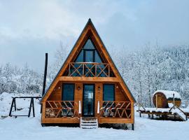 Villa Wood in Mestia N 2，位于梅斯蒂亚的木屋