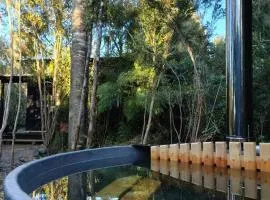 Cabaña en el bosque con opción tina caliente