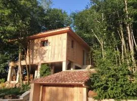 chalet sur pilotis en perigord