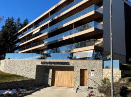 Renovated Mountain View Apartment - Les Eperviers，位于克莱恩 蒙塔纳的酒店