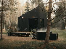 Briežu Stacija Off Grid Cabin，位于利加特内的别墅