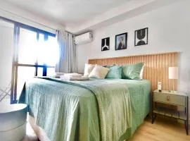 Cama QUEEEN, Rooftop c Piscina, Garagem e AR Condicionado