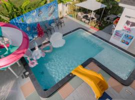 Space Water House พูลวิลล่าครอบครัว，位于Ban Pong的自助式住宿