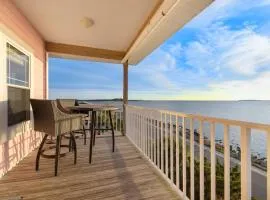 Waterfront sunset stilt house