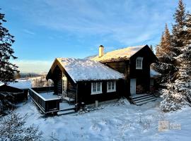 Cozy log cabin in Hafjell ski in out and sauna，位于哈山的酒店