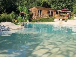 Le chalet au bord du lagon