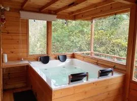 Ecocabañas B&B - Cabaña de lujo con jacuzzi privado cerca a termales