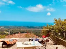 Villa tout confort, vue mer exceptionnelle, à Cervione