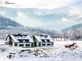 Wonder Home - Domek Sielsko Czarodziejsko blisko Karpacza, z kominkiem, z widokiem na góry i tarasem