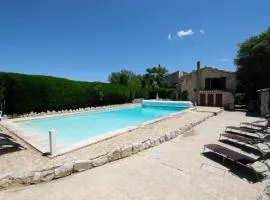 typical mas provençal with swimming pool in a small hamlet near mouriès in the alpilles in provence- 8 persons