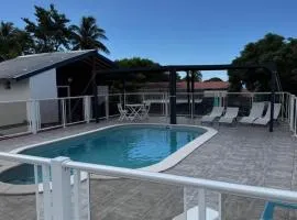 Bungalow cosy pres de Basse Terre 20 m² avec piscine