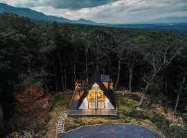 The Sparrow Luxury A-Frame in the Shenandoah