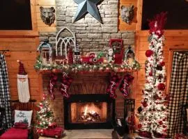 Cozy Christmas Cabin with Game Room & Firepit