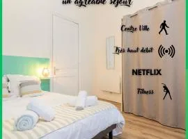 Chambre Green Hypercentre Roubaix Calme Fibre