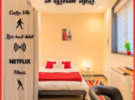 Chambre Londres Hypercentre Roubaix Calme Fibre，位于鲁贝的酒店