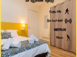 Chambre Yellow Hypercentre Roubaix Calme Fibre