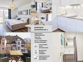 Apt Wahnfried No2 - sehr zentrales, ruhiges Cityapartment mit Balkon, Küche, Duschbad & Parkplatz