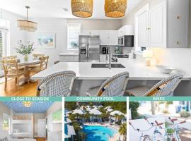 Coast & Key Cottage by Stay On 30A- Pool, Bikes，位于锡格罗夫海滩的酒店