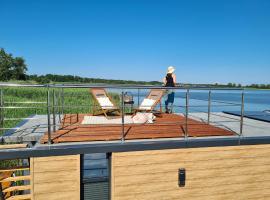 Luxury houseboat for 2 people, by the sea，位于瓦济的酒店
