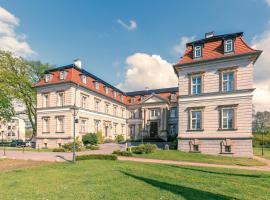 Hotel Schloss Neustadt-Glewe，位于诺伊斯塔特-格莱韦的带停车场的酒店