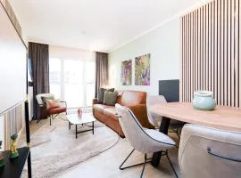 Das Solaris 11 Beach Apartment mit Gemeinschaftssauna und Grillplatz