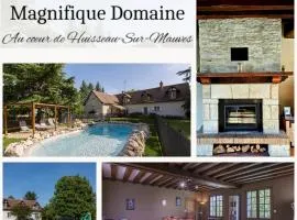 Le Domaine de Baracas - Le Grand Gîte 4 étoiles - piscine-billard-baby-foot-cheminée - 14 personnes