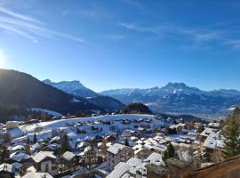 Le Nid d'aigle apt 405 Leysin centre avec forfait piscine sauna jacuzzi en option，位于莱森的酒店