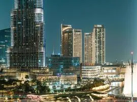 Prime 2BR Apartment with Burj Khalifa and Fountain Views - Next to Dubai Opera and Near Dubai Mall