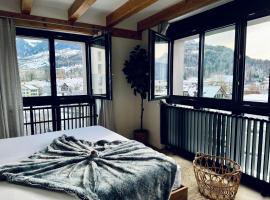 Dora o wellness o mountainview o lake Lucerne，位于Ingenbohl的酒店
