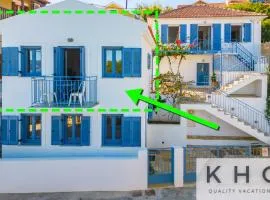 Three properties Art House, Top floor open plan studio, Open plan Art studio with front yard in Fiskardo