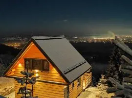 Górskie domki w Karkonoszach z widokiem