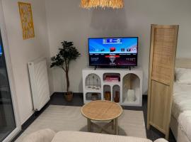 Studio Leman Ciel avec parking privé gratuit，位于热克斯的酒店