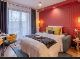 Studio moderne chaleureux et calme