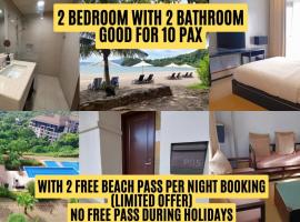 Sea Breeze Verandas at Anvaya Cove Penthouse Unit with Complete Sea View，位于莫龙的酒店