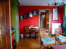 Chambre et pièce à vivre bucolique