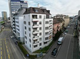 Downtown Dream 3,5BR with Balcony and Style BA32，位于苏黎世的别墅