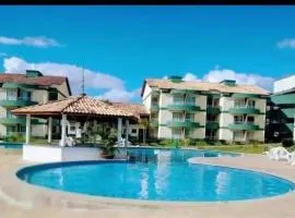 Flat no Village das Águas Resort ao lado do Parque Aquático Aldeia das Águas