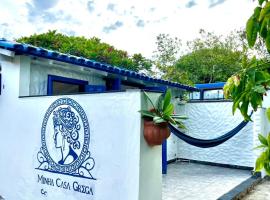 Hospedagem Casinha Grega na Praia da Baleia em Jacara&iacute;pe，位于塞拉的豪华帐篷