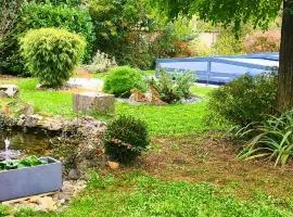 House 10 people, heated pool, countryside