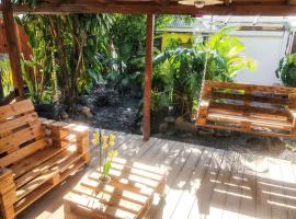 Appartement charmant à Basse-Terre - 25 m² avec jardin，位于巴斯特尔的酒店