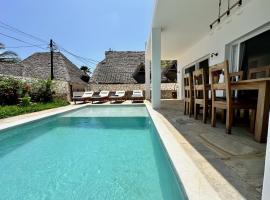 Beachfront Alma Villa with Private Pool ZanzibarHouses，位于吉汶瓦的酒店