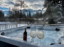 Amazing Views, Northern Lights, Stargazing Entire Guest Suite in Golden, BC Canada，位于戈尔登的酒店